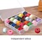 Bobbin Box Organizer – Transparent Plastic Case with 25 Slots for Empty Bobbins and Spools, Sewing Craft Storage Box for Sewing Machine Accessories.